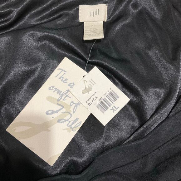 J Jill Maxi hi-low Faux Suede Black Skirt, XL. NWT. Elegant - Picture 9 of 12